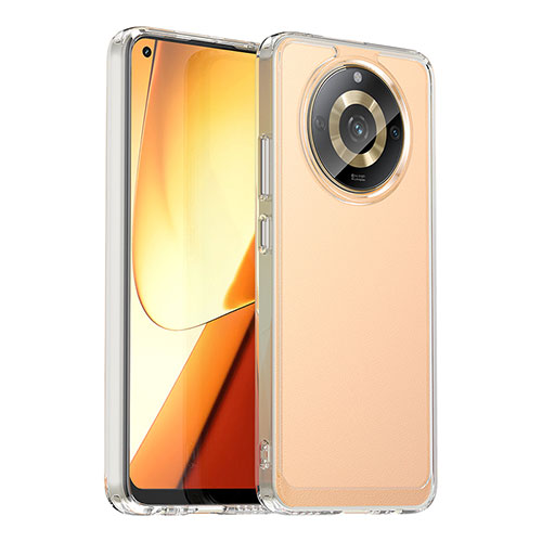 Silicone Transparent Frame Case Cover J02S for Realme Narzo 60 5G Clear