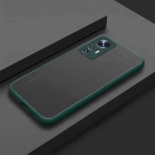 Silicone Transparent Frame Case Cover M02 for Xiaomi Mi 12S Pro 5G Green