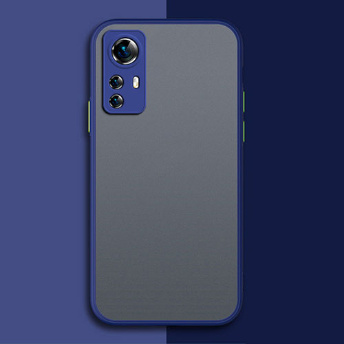 Silicone Transparent Frame Case Cover P02 for Xiaomi Redmi Note 12S Blue