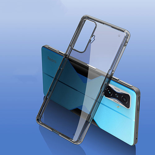 Silicone Transparent Frame Case Cover W01L for Xiaomi Poco F4 GT 5G Black