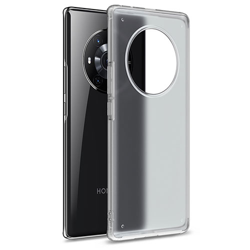 Silicone Transparent Frame Case Cover WL1 for Huawei Honor Magic3 5G Clear