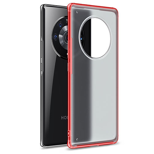 Silicone Transparent Frame Case Cover WL1 for Huawei Honor Magic3 Pro 5G Red