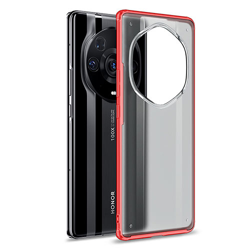 Silicone Transparent Frame Case Cover WL1 for Huawei Honor Magic3 Pro+ Plus 5G Red