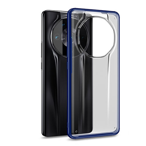 Silicone Transparent Frame Case Cover WL1 for Huawei Honor Magic4 Ultimate 5G Blue