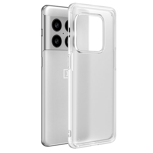 Silicone Transparent Frame Case Cover WL1 for OnePlus 10 Pro 5G Clear