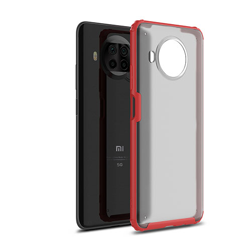 Silicone Transparent Frame Case Cover WL1 for Xiaomi Mi 10T Lite 5G Red