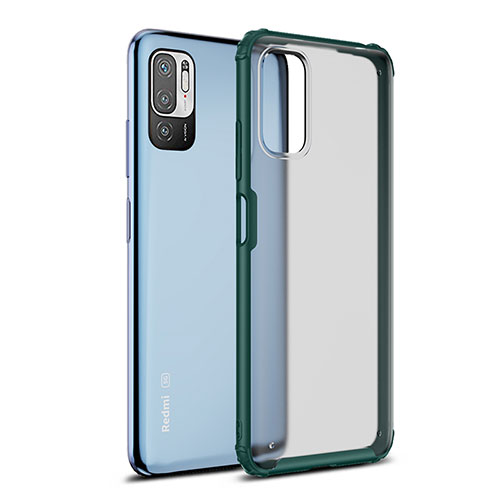 Silicone Transparent Frame Case Cover WL1 for Xiaomi POCO M3 Pro 5G Green