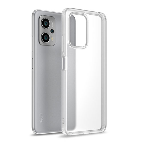 Silicone Transparent Frame Case Cover WL1 for Xiaomi Poco X4 GT 5G Clear