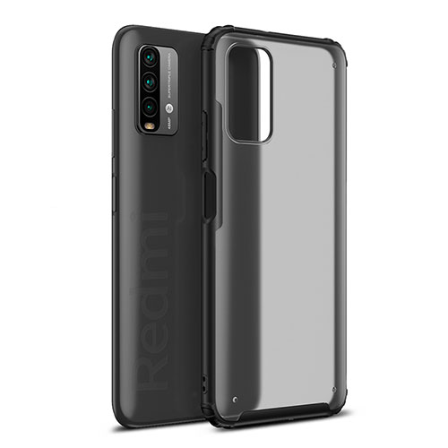 Silicone Transparent Frame Case Cover WL1 for Xiaomi Redmi 9 Power Black