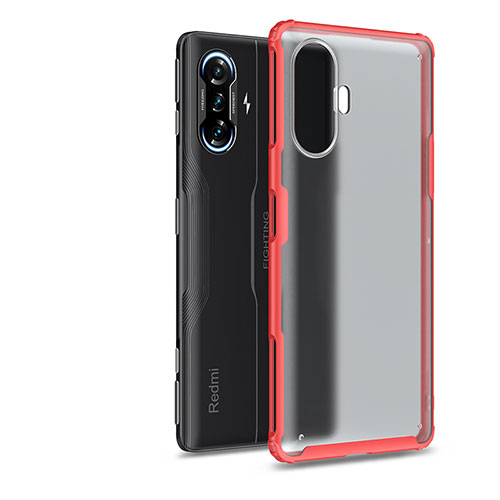 Silicone Transparent Frame Case Cover WL1 for Xiaomi Redmi K40 Gaming 5G Red