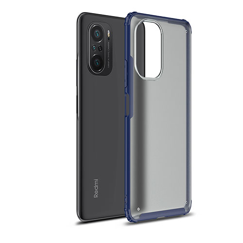 Silicone Transparent Frame Case Cover WL1 for Xiaomi Redmi K40 Pro 5G Blue