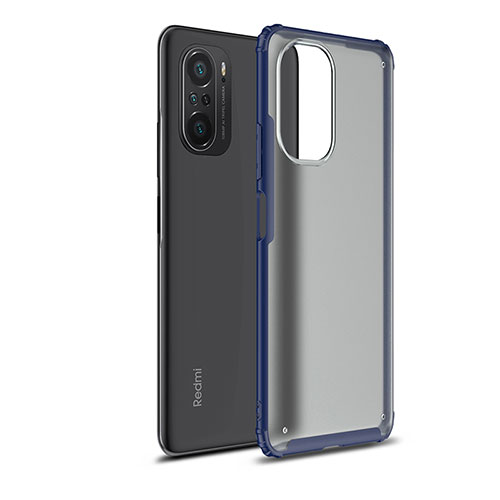 Silicone Transparent Frame Case Cover WL1 for Xiaomi Redmi K40 Pro+ Plus 5G Blue