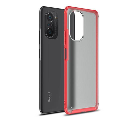 Silicone Transparent Frame Case Cover WL1 for Xiaomi Redmi K40 Pro+ Plus 5G Red