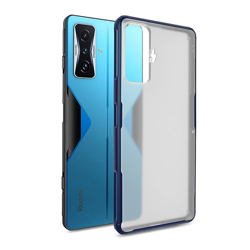 Silicone Transparent Frame Case Cover WL1 for Xiaomi Redmi K50 Gaming AMG F1 5G Blue