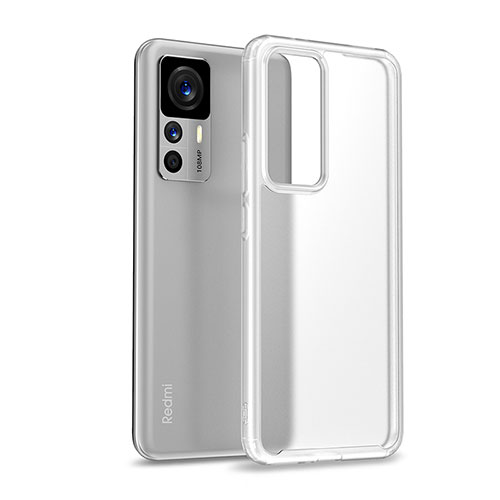 Silicone Transparent Frame Case Cover WL1 for Xiaomi Redmi K50 Ultra 5G Clear