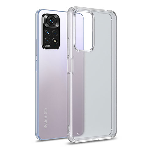 Silicone Transparent Frame Case Cover WL1 for Xiaomi Redmi Note 11 Pro 4G Clear