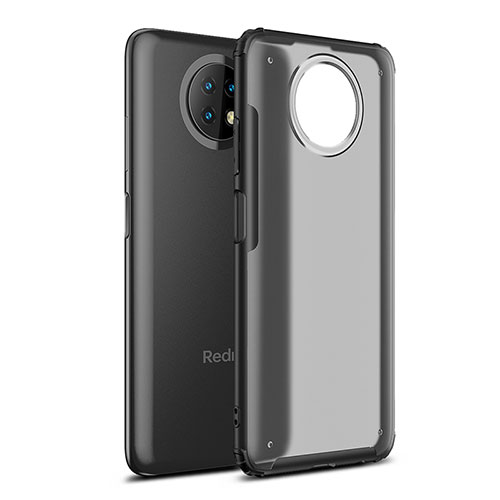 Silicone Transparent Frame Case Cover WL1 for Xiaomi Redmi Note 9T 5G Black