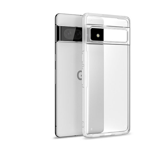 Silicone Transparent Frame Case Cover WL2 for Google Pixel 7 5G Clear