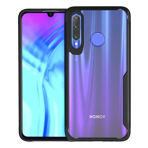 Silicone Transparent Mirror Frame Case Cover H02 for Huawei Honor 20E Black