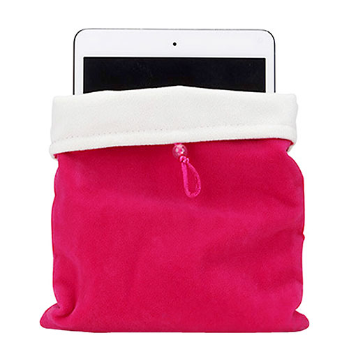 Sleeve Velvet Bag Case Pocket for Huawei MatePad T 8 Hot Pink
