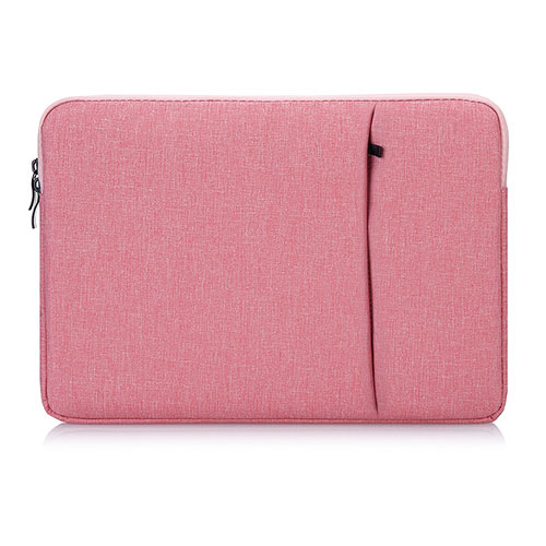 Sleeve Velvet Bag Case Pocket L04 for Huawei Honor MagicBook 15 Pink