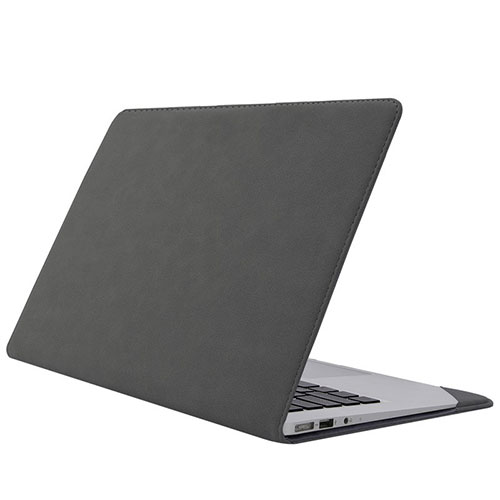 Sleeve Velvet Bag Case Pocket S01 for Huawei Matebook D14 (2020) Dark Gray