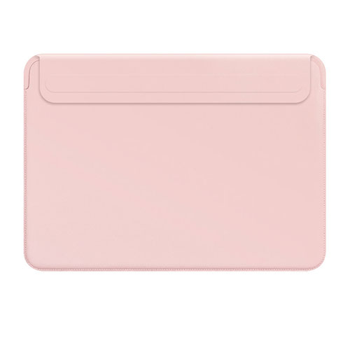 Sleeve Velvet Bag Leather Case Pocket L01 for Apple MacBook Air 13 inch (2020) Pink