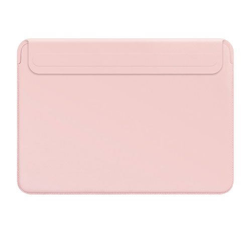 Sleeve Velvet Bag Leather Case Pocket L01 for Apple MacBook Air 13 inch Pink