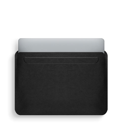 Sleeve Velvet Bag Leather Case Pocket L02 for Apple MacBook Pro 13 inch (2020) Black