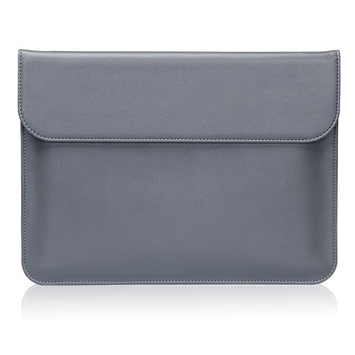 Sleeve Velvet Bag Leather Case Pocket L03 for Huawei Matebook X Pro (2020) 13.9 Gray