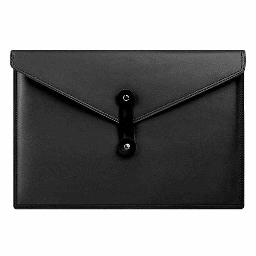 Sleeve Velvet Bag Leather Case Pocket L08 for Apple MacBook Air 13.3 inch (2018) Black