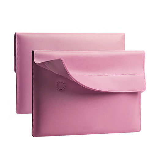 Sleeve Velvet Bag Leather Case Pocket L11 for Apple MacBook Air 11 inch Pink