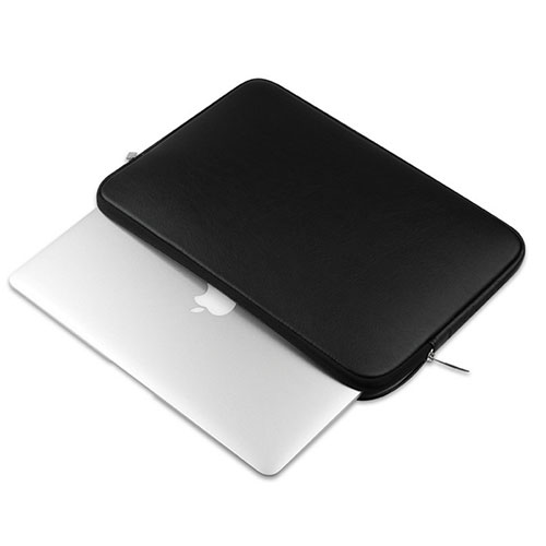 Sleeve Velvet Bag Leather Case Pocket L16 for Apple MacBook Air 13 inch Black