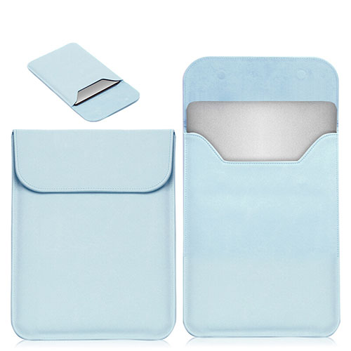Sleeve Velvet Bag Leather Case Pocket L19 for Apple MacBook Air 13 inch Sky Blue