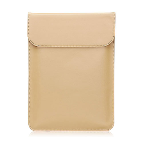 Sleeve Velvet Bag Leather Case Pocket L21 for Apple MacBook Pro 13 inch (2020) Gold