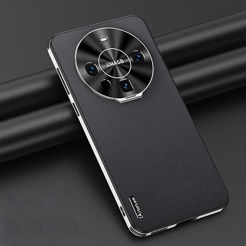 Soft Luxury Leather Snap On Case Cover AT3 for Huawei Mate 60 Pro Black