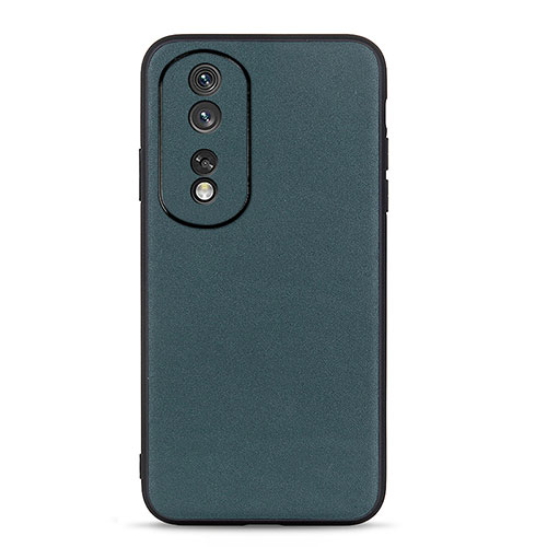 Soft Luxury Leather Snap On Case Cover B01H for Huawei Honor 80 5G Green