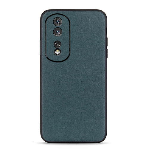 Soft Luxury Leather Snap On Case Cover B01H for Huawei Honor 80 Pro Flat 5G Green