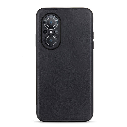 Soft Luxury Leather Snap On Case Cover B01H for Huawei Nova 9 SE Black