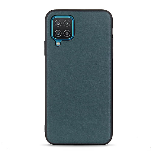 Soft Luxury Leather Snap On Case Cover B01H for Samsung Galaxy A12 5G Green