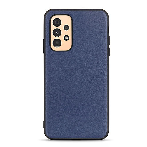 Soft Luxury Leather Snap On Case Cover B01H for Samsung Galaxy A13 4G Blue