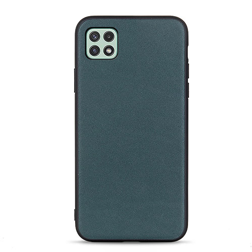 Soft Luxury Leather Snap On Case Cover B01H for Samsung Galaxy A22s 5G Green