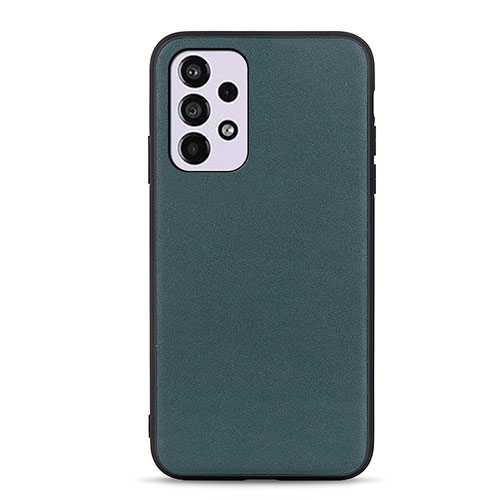 Soft Luxury Leather Snap On Case Cover B01H for Samsung Galaxy A33 5G Green