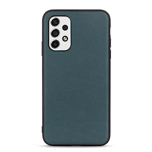 Soft Luxury Leather Snap On Case Cover B01H for Samsung Galaxy A53 5G Green