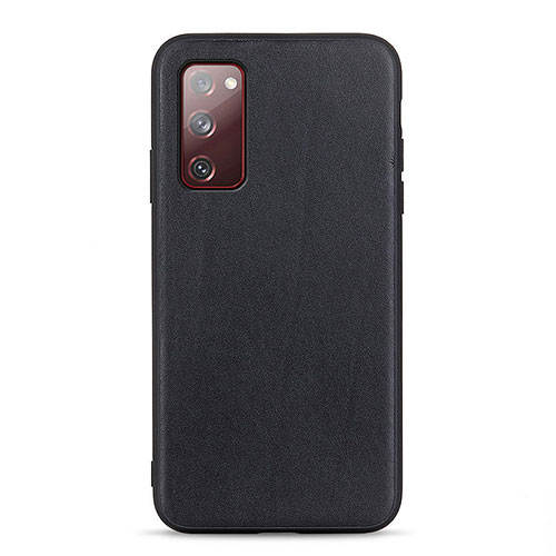 Soft Luxury Leather Snap On Case Cover B01H for Samsung Galaxy S20 FE 4G Black