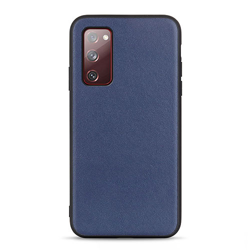 Soft Luxury Leather Snap On Case Cover B01H for Samsung Galaxy S20 FE 4G Blue