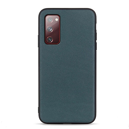 Soft Luxury Leather Snap On Case Cover B01H for Samsung Galaxy S20 FE 4G Green