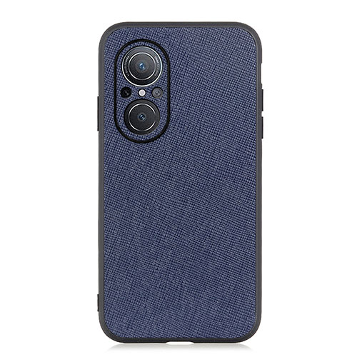 Soft Luxury Leather Snap On Case Cover B03H for Huawei Honor 50 SE 5G Blue