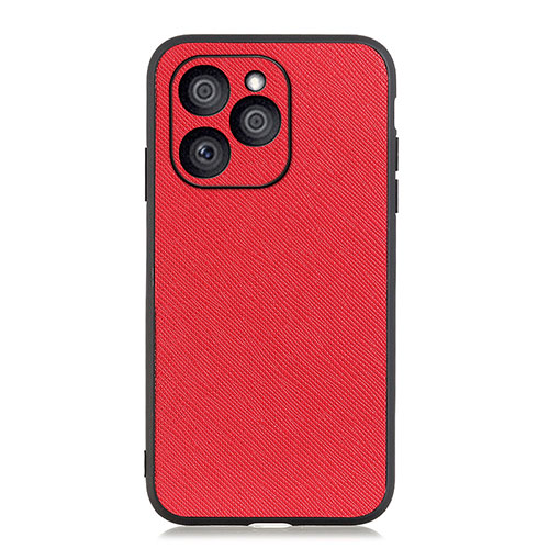 Soft Luxury Leather Snap On Case Cover B03H for Huawei Honor 60 SE 5G Red