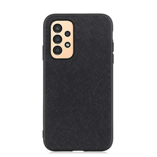 Soft Luxury Leather Snap On Case Cover B03H for Samsung Galaxy A13 4G Black